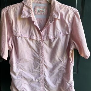 Men's Columbia Light Pink Button Down Shirt